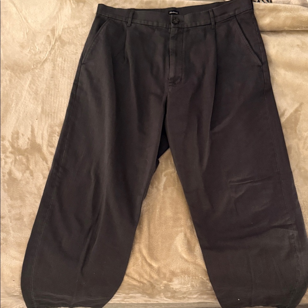 Madewell Pleated Twill Trousers